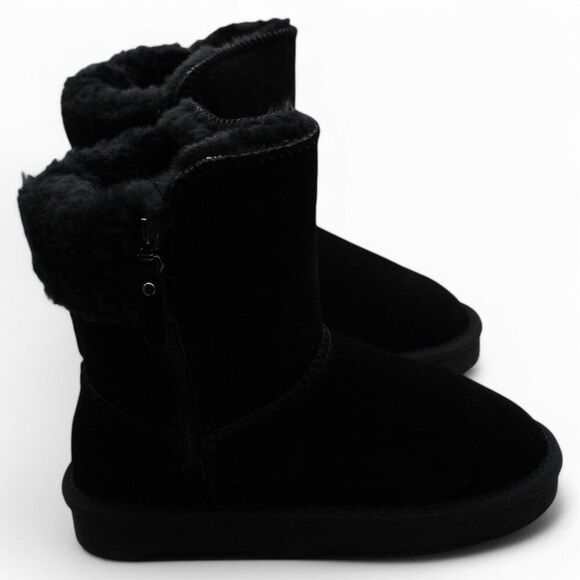 Style & Co. Womens Maevee Leather Ankle Winter & Snow Boots - Picture 4 of 9